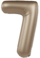 Not Inflated 32 Inches Number 7 Slimmer Design Matte Starlight Gold Manufactured by Flexmetal