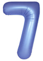 Inflated Balloons to 32". Number "7" Slimmer Design compared to other. Brands and Sizes. Color Satin Blue Reflex. Brand Flexmetal