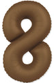 Not Inflated 32 Inches Number 8 Slimmer Design Matte Chocolate Brown  Manufactured by Flexmetal