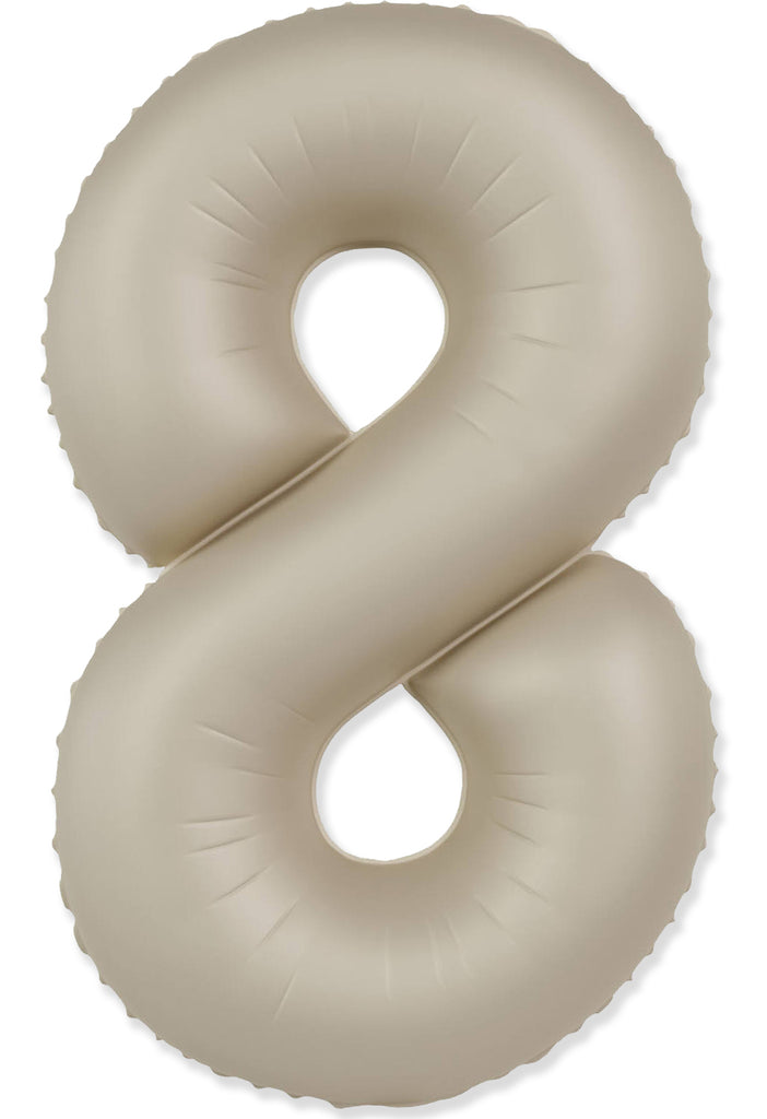 Not Inflated 32 Inches Number 8 Slimmer Design Matte Creamy Latte Manufactured by Flexmetal