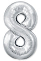 Not Inflated 32 Inches Number 8 Slimmer Design Silver Manufactured by Flexmetal