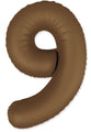 Not Inflated 32 Inches Number 9 Slimmer Design Matte Chocolate Brown  Manufactured by Flexmetal