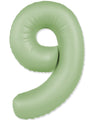 Not Inflated 32 Inches Number 9 Slimmer Design Matte Mint Manufactured by Flexmetal