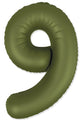 Not Inflated 32 Inches Number 9 Slimmer Design Matte Olive Green Manufactured by Flexmetal