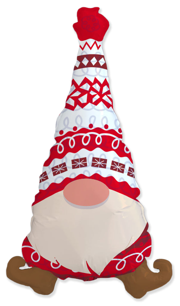 Uninflated 36 Inches Christmas Gnome Made By Flexmetal Mylar Balloon Balloon