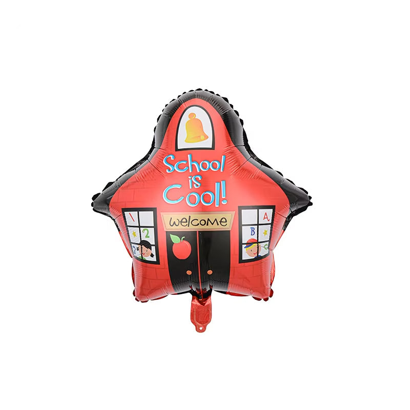 Uninflated 22 Inches School is Cool School House Foil Balloon Manufacturered By Colour Wheel