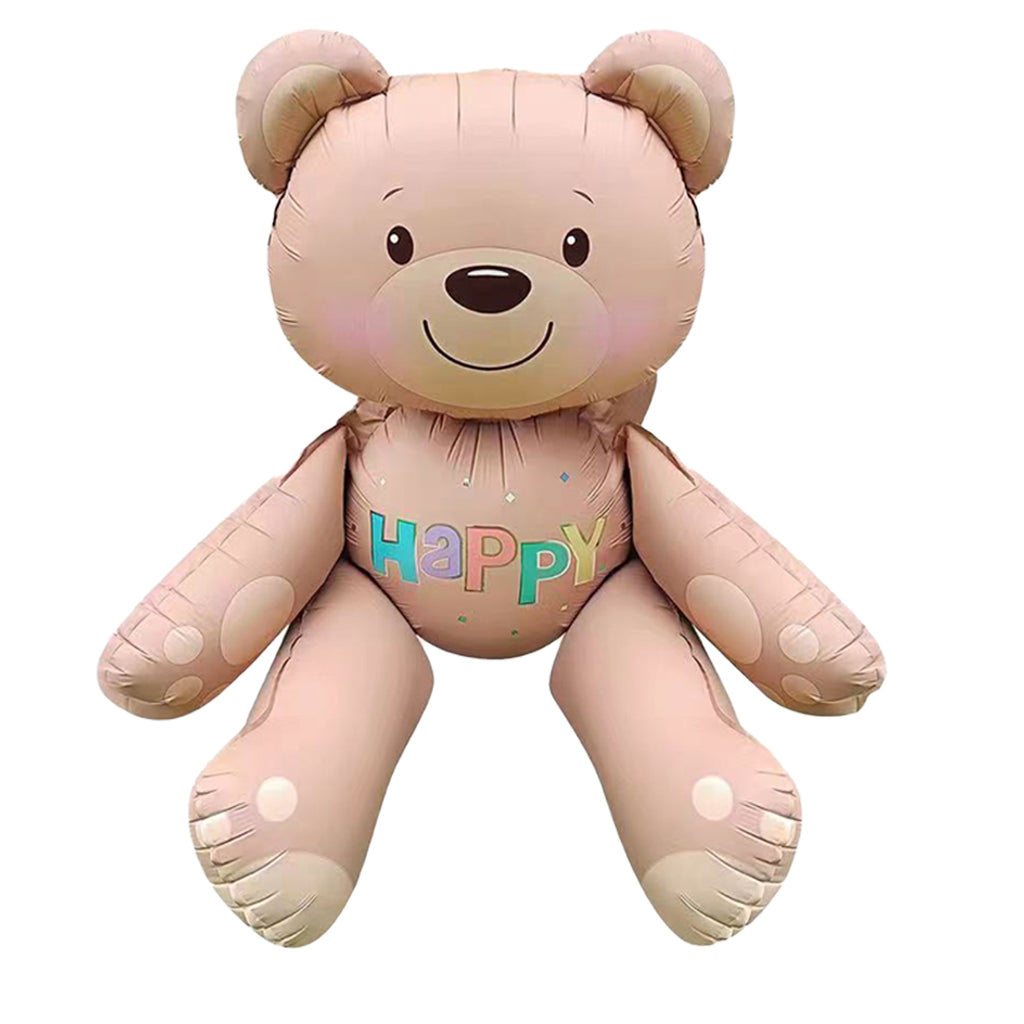 Uninflated 30 Inches Airfill Only Matte Happy Sitting Bear Brown Manufacturered By Colour Wheel