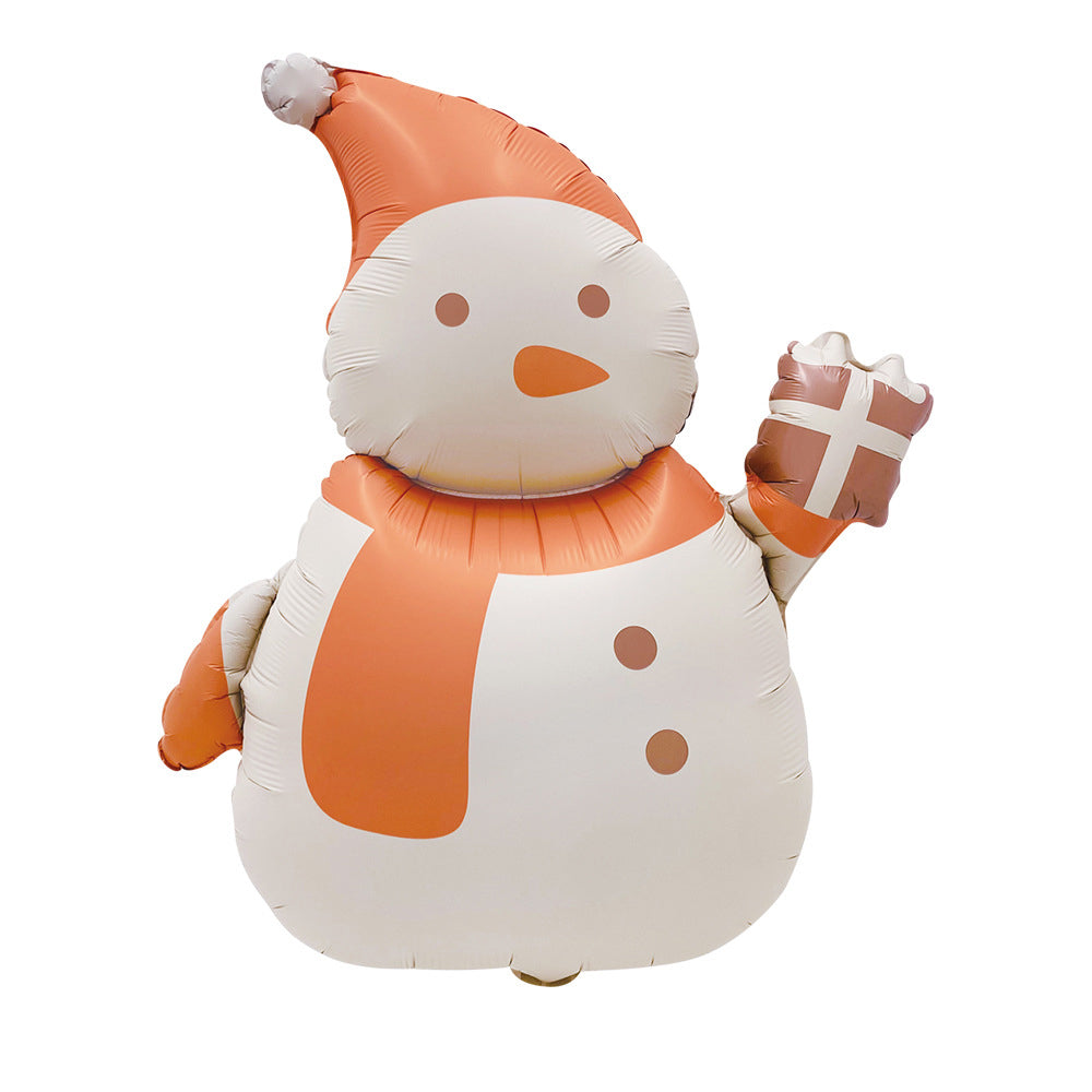 Uninflated 33 Inches Matte Snowman Foil Balloon Manufacturered By Colour Wheel