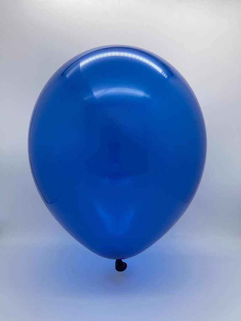 Inflated Balloons Image 9" Crystal Dark Blue Decomex Latex Balloons (100 Per Bag)