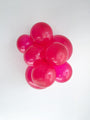 11" Crystal Magenta Tuftex Latex Balloons (100 Per Bag) Manufacturer Inflated Image