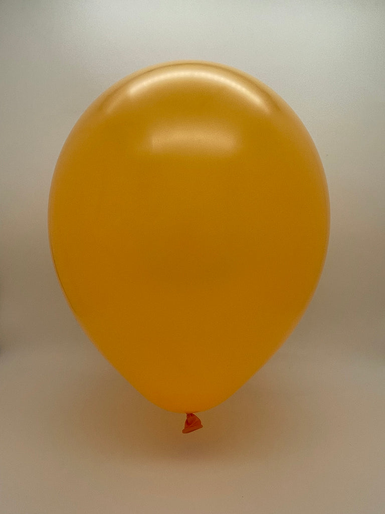 Inflated Balloons Image 26" Deco Golden Yellow Orange Decomex Latex Balloons (10 Per Bag)