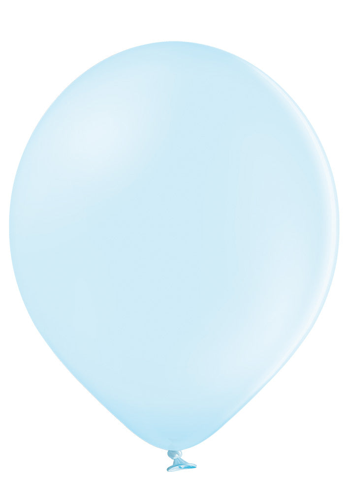 Uninflated Balloon Image 17" Ellie's Brand Latex Balloons Blue Mist (25 Per Bag)