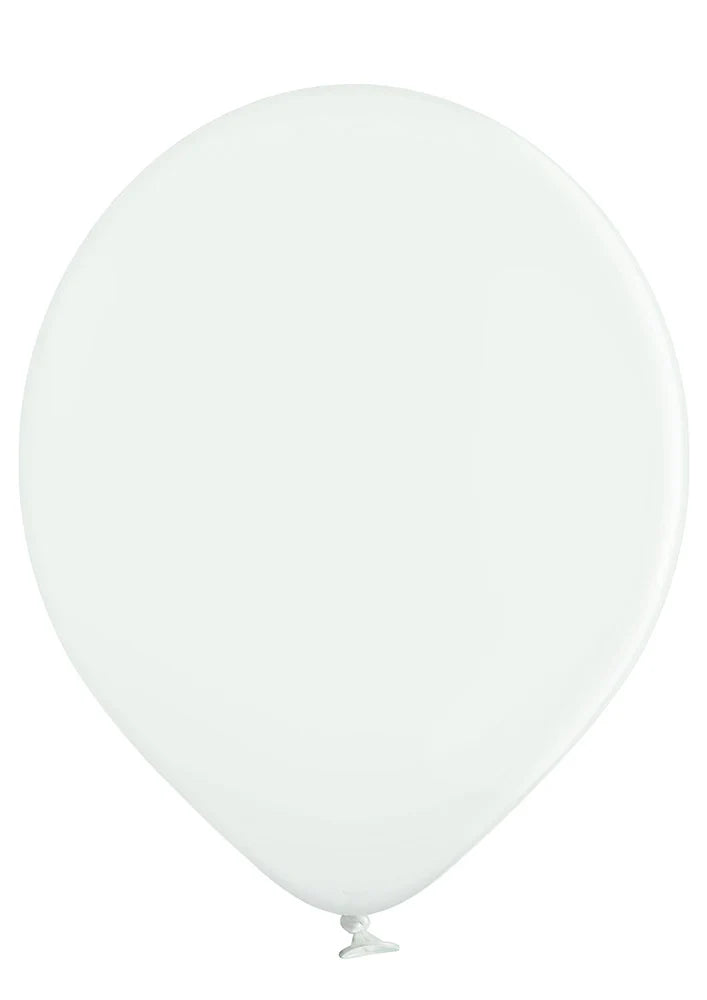 Uninflated Balloon Image 17" Ellie's Brand Latex Balloons White (25 Per Bag)