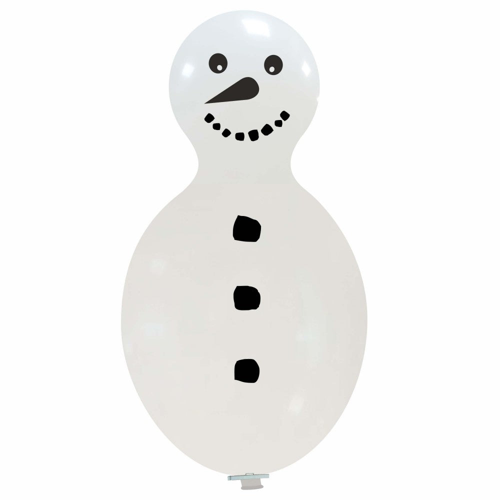 Uninflated 59 Inches Snowman Single Sided (1 Per Bag) Cattex Brand Latex Balloons Manufacturered By Cattex