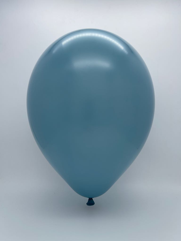 Inflated Balloon Image 24" Blue Slate Latex Balloons (3 Per Bag) Brand Tuftex