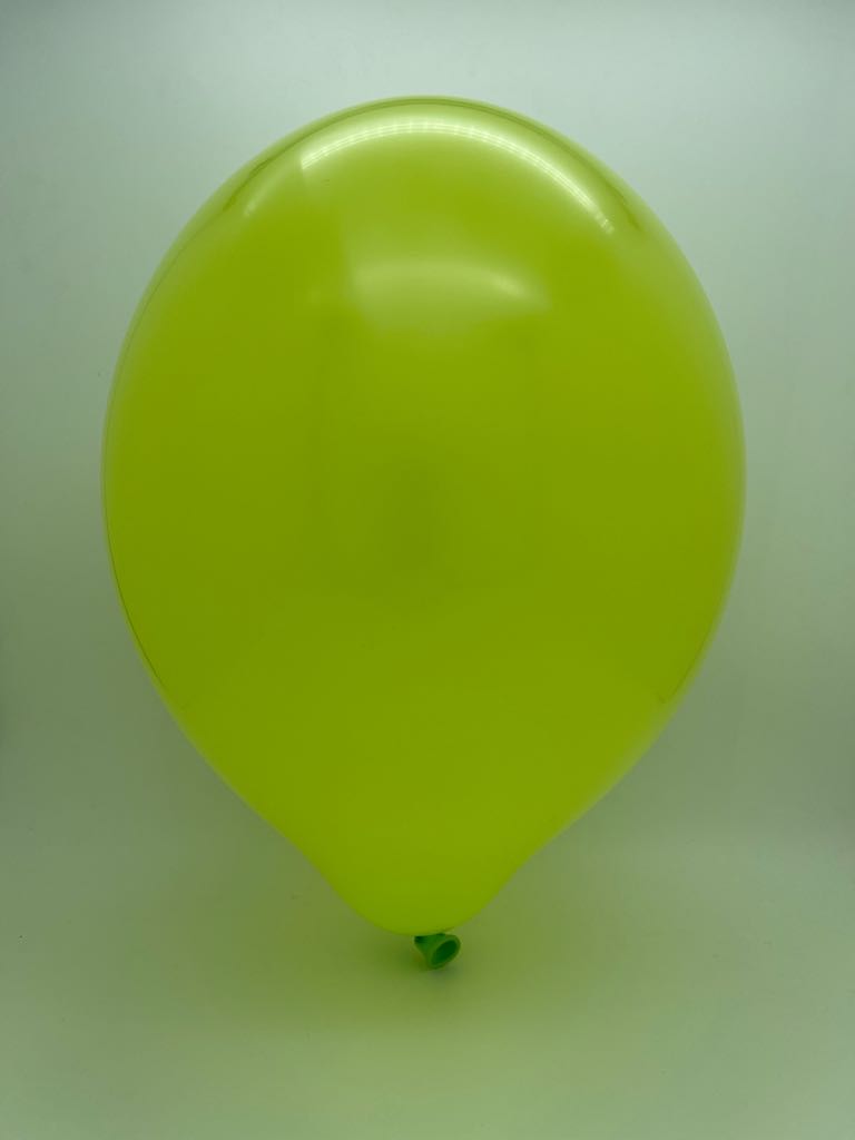 Inflated Balloon Image 12" Cattex Premium Apple Green Latex Balloons (50 Per Bag)