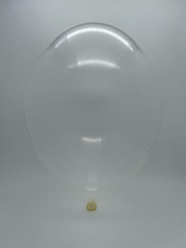 Inflated Balloon Image 12" Cattex Premium Clear Latex Balloons (50 Per Bag)