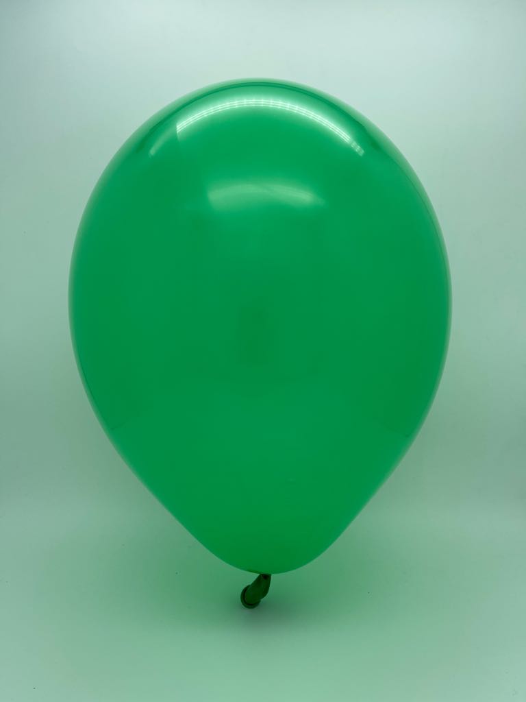 Inflated Balloon Image 12" Cattex Premium Clover Green Latex Balloons (50 Per Bag)