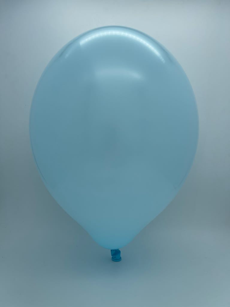 Inflated Balloon Image 36" Cattex Premium Ice Blue Latex Balloons (1 Per Bag)