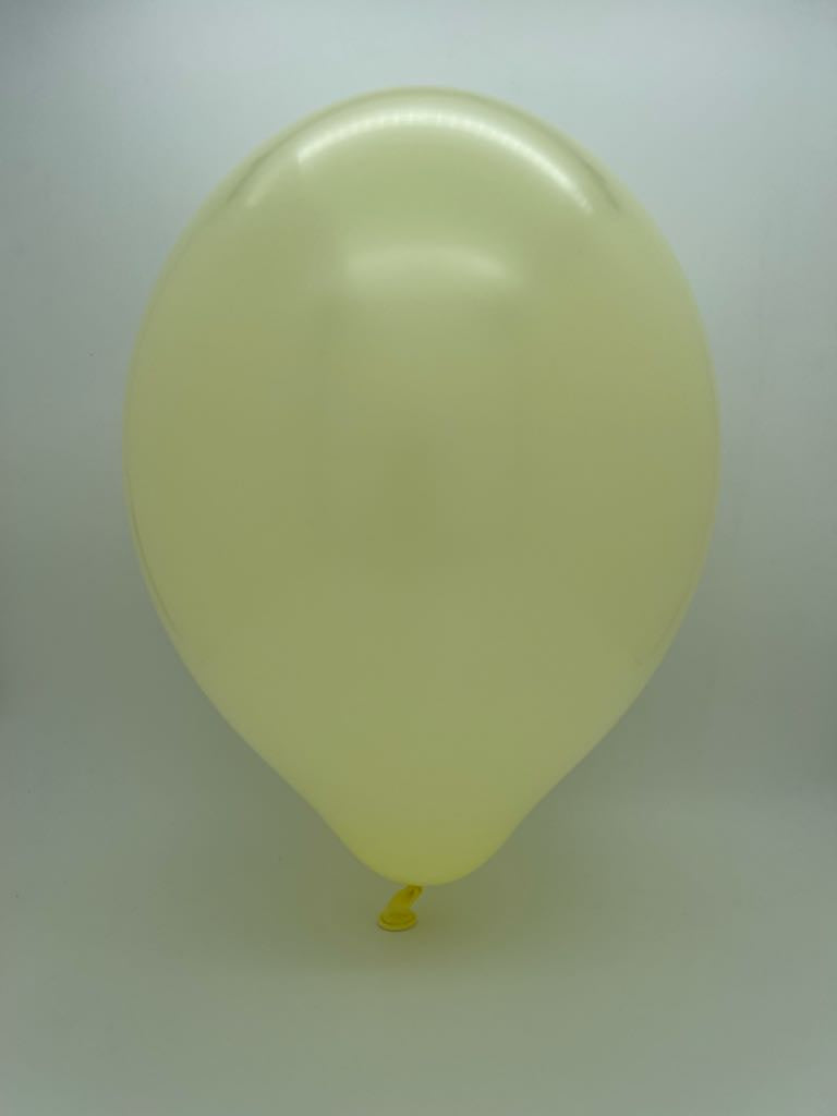 Inflated Balloon Image 24" Cattex Premium Lemon Cream Latex Balloons (1 Per Bag)