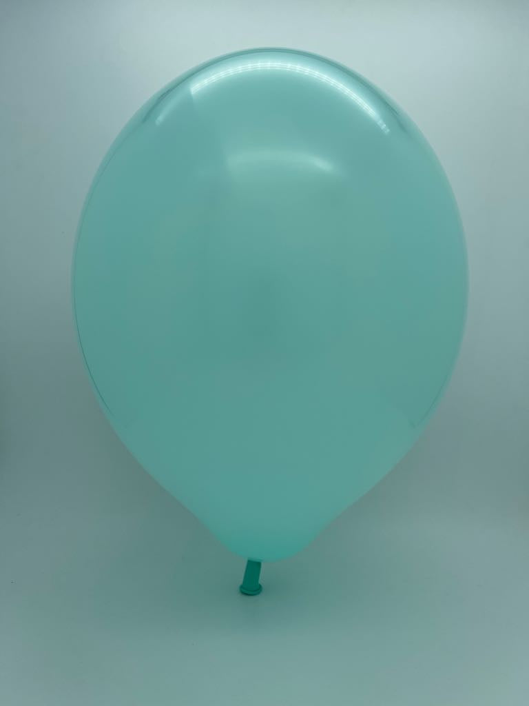 Inflated Balloon Image 12" Cattex Premium Mint Green Latex Balloons (50 Per Bag)