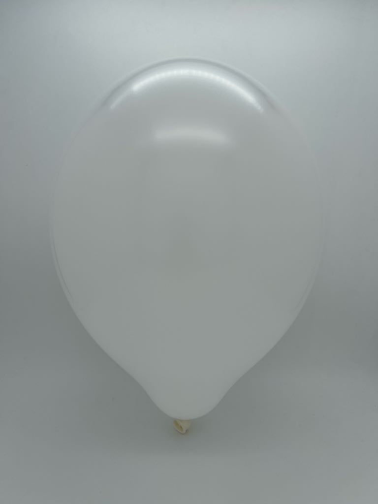 Inflated Balloon Image 36" Cattex Premium Snow White Latex Balloons (1 Per Bag)