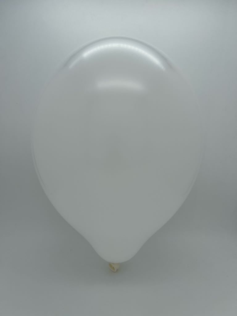 Inflated Balloon Image 24" Cattex Premium Snow White Latex Balloons (1 Per Bag)