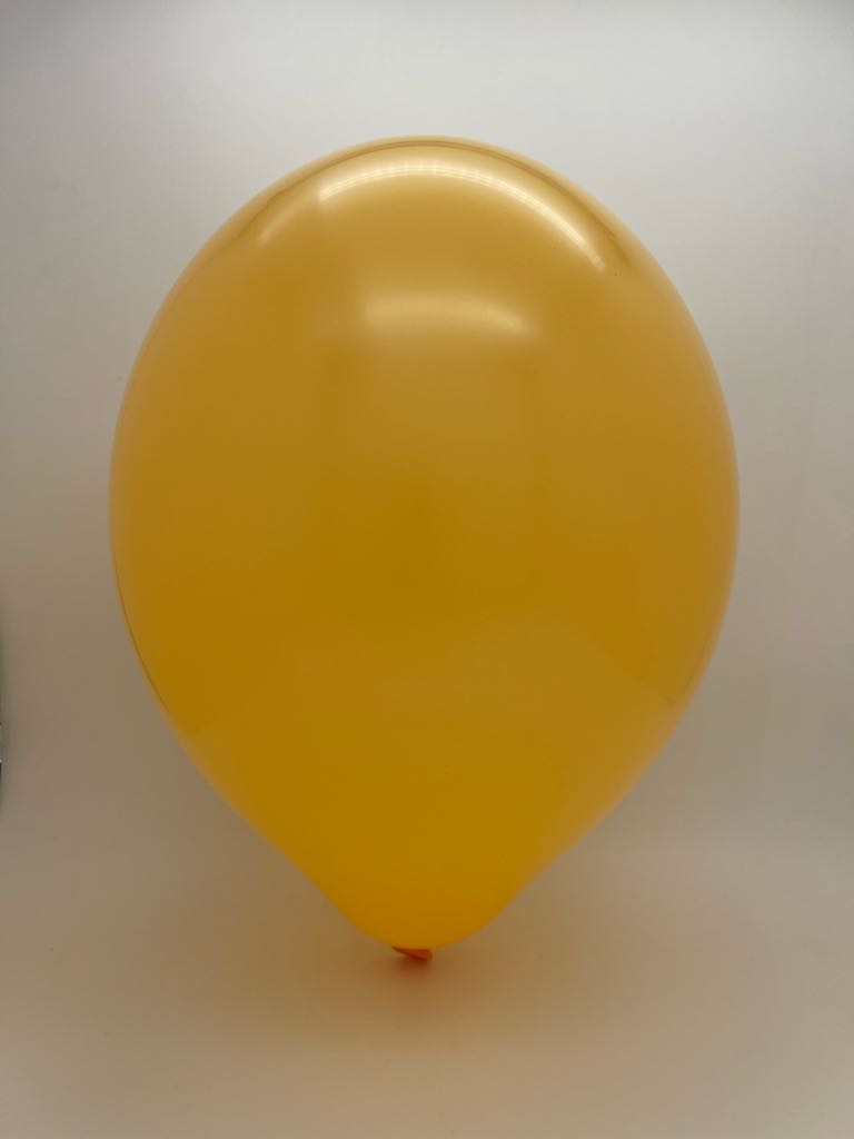 Inflated Balloon Image 5" Cattex Premium Tangerine Latex Balloons (100 Per Bag)