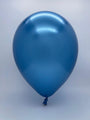 Inflated Balloon Image 7" Chrome Blue (100 Count) Qualatex Latex Balloons