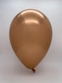 Inflated 11 inch copper chrome 100 count qualatex latex balloons 12977
