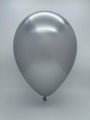 Inflated Balloon Image 11" Chrome Silver (100 Count) Qualatex Latex Balloons
