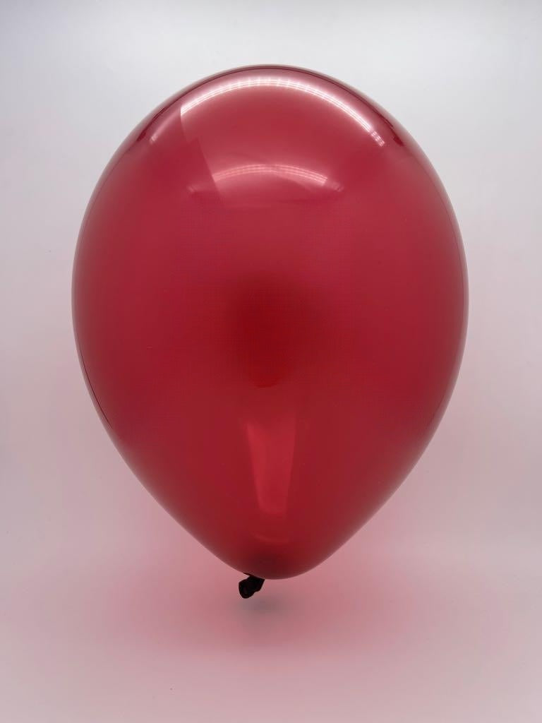 Inflated Balloon Image 11" Crystal Burgundy Tuftex Latex Balloons (100 Per Bag)