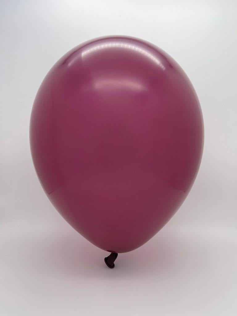 Inflated Balloon Image 5" Deco Burgundy Decomex Latex Balloons (100 Per Bag)