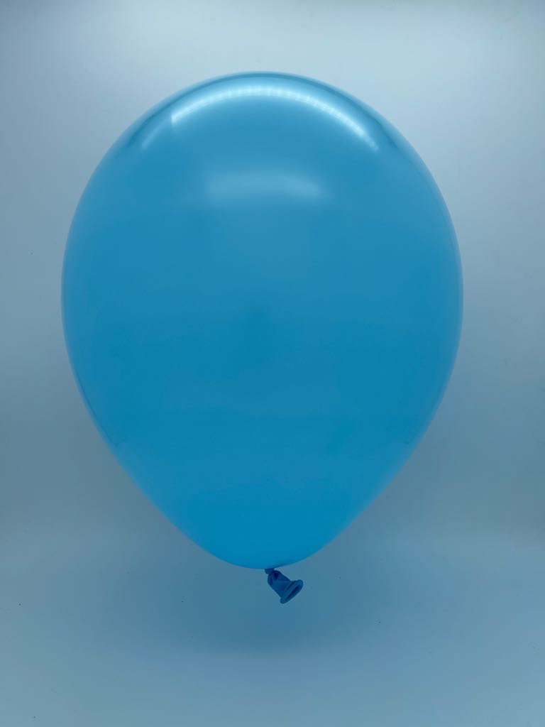 Inflated Balloon Image T160D Deco Light Blue Decomex Modelling Latex Balloons (100 Per Bag)