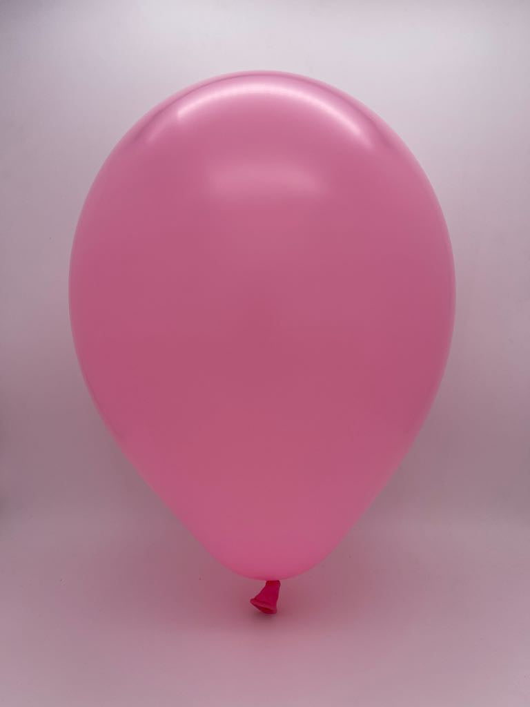 Inflated Balloon Image 7" Deco Light Pink Decomex Heart Shaped Latex Balloons (100 Per Bag)