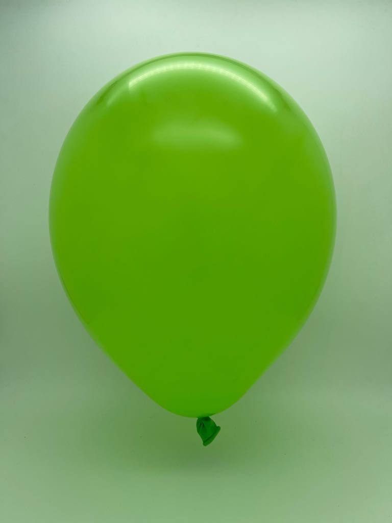 Inflated Balloon Image 260D Deco Lime Green Decomex Modelling Latex Balloons (100 Per Bag)