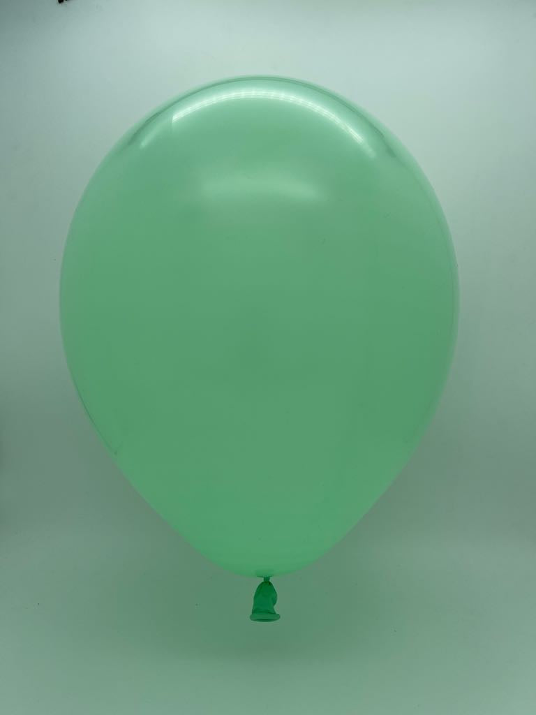 Inflated Balloon Image 18" Deco Matte Mint Green Decomex Linking Balloons (25 Per Bag)