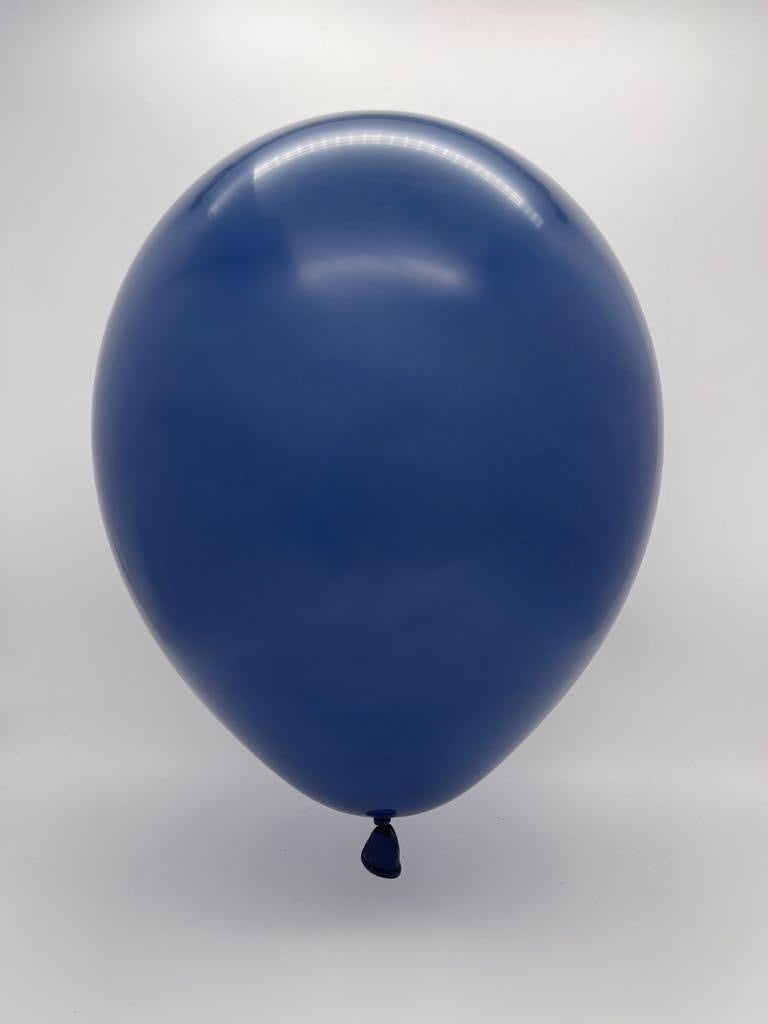 Inflated Balloon Image T160D Deco Night Blue Decomex Modelling Latex Balloons (100 Per Bag)