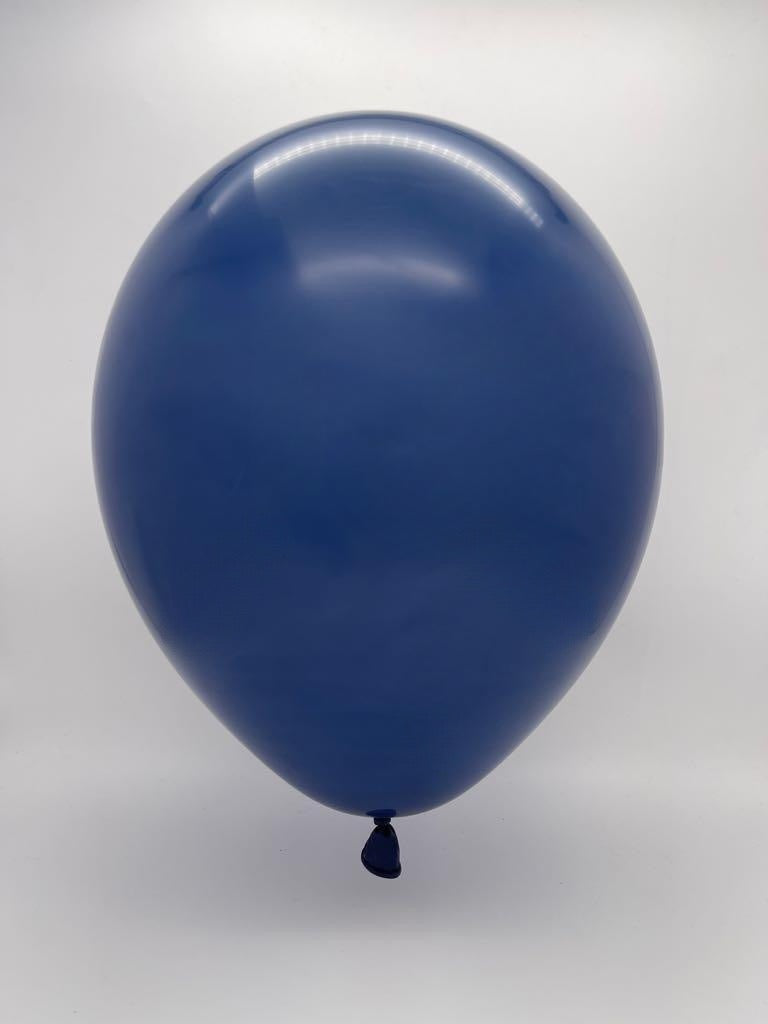 Inflated Balloon Image 6" Deco Midnight Night Blue Decomex Linking Latex Balloons (100 Per Bag)