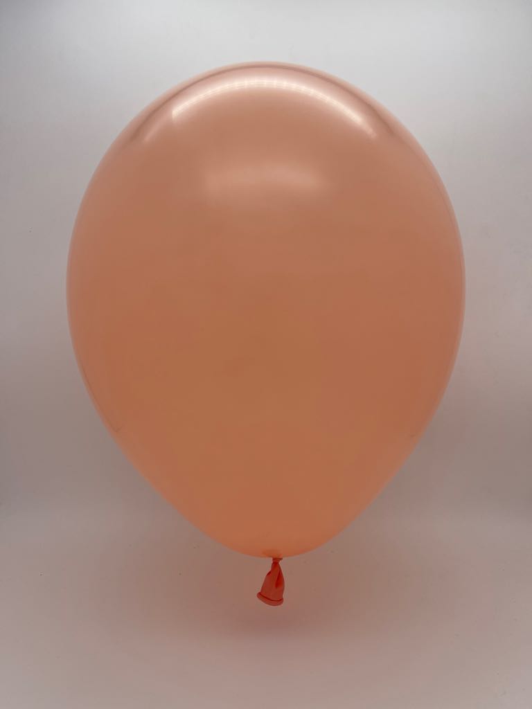 Inflated Balloon Image 9" Deco Peach Decomex Latex Balloons (100 Per Bag)