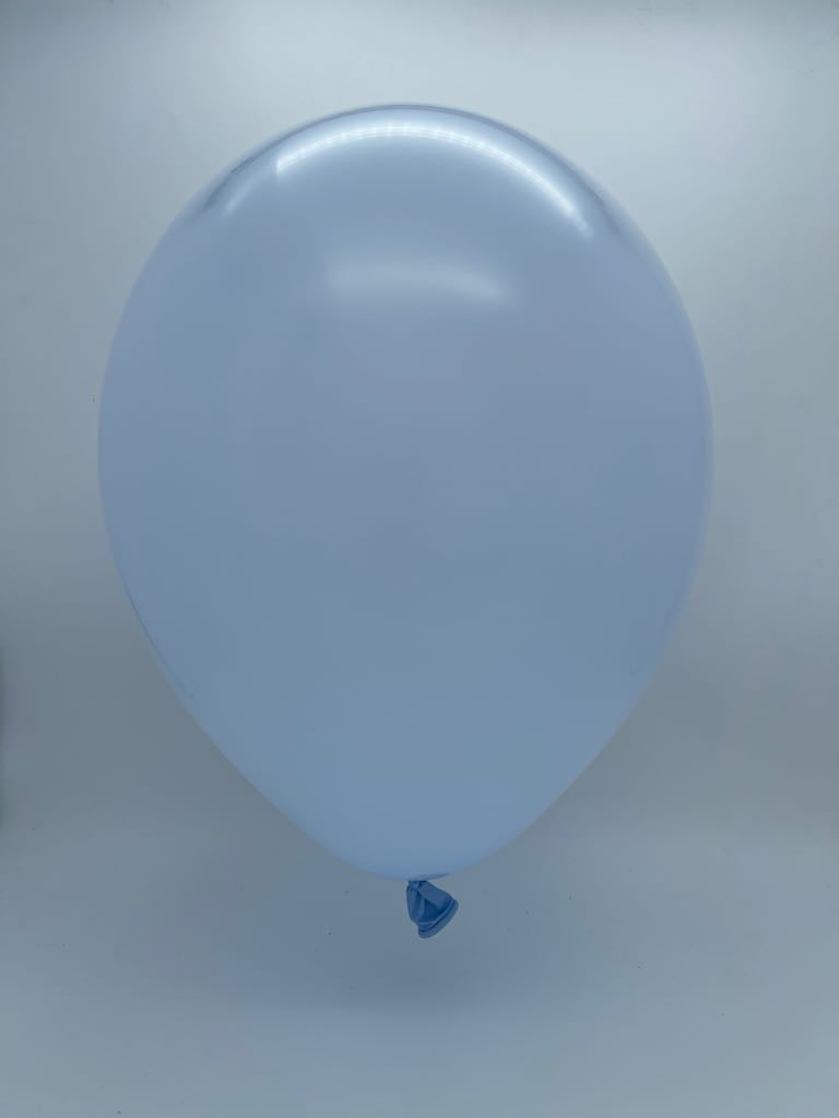 Inflated Balloon Image 11" Deco Sky Blue Decomex Linking Latex Balloons (100 Per Bag)