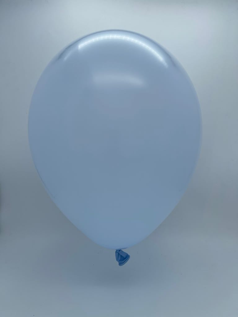 Inflated Balloon Image T160D Deco Sky Blue Decomex Modelling Latex Balloons (100 Per Bag)