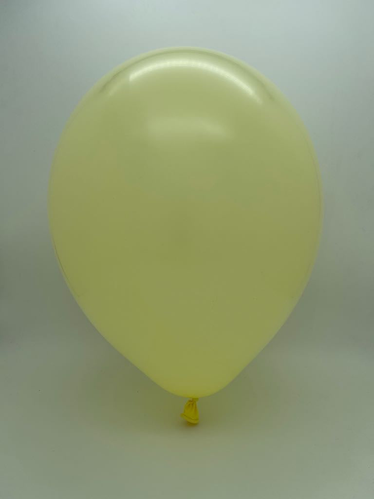 Inflated Balloon Image 9" Deco Yellowish Decomex Latex Balloons (100 Per Bag)