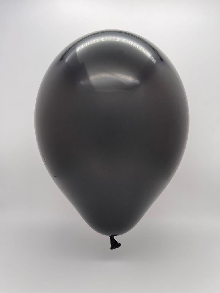 Inflated Balloon Image 14" Ellie's Brand Latex Balloons Black (50 Per Bag)