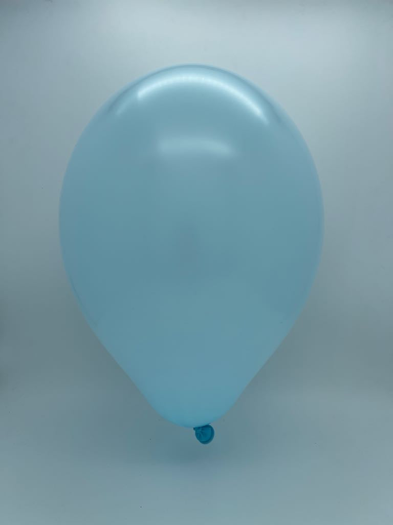 Inflated Balloon Image 24" Ellie's Brand Latex Balloons Blue Mist (10 Per Bag)