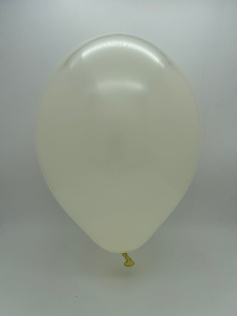 Inflated Balloon Image 5" Ellie's Brand Latex Balloons Buttercream (100 Per Bag)