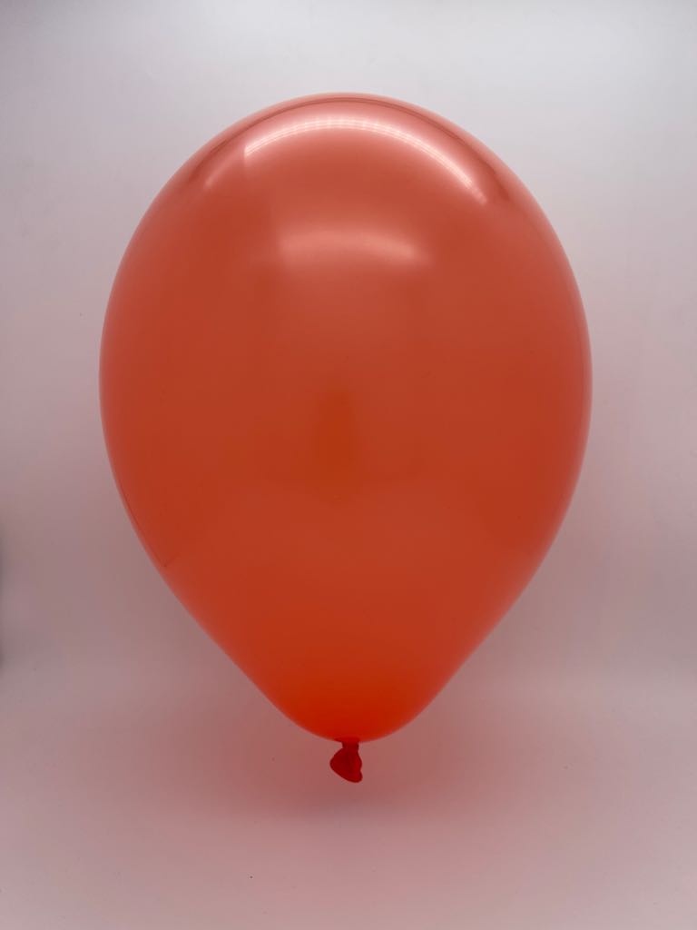 Inflated Balloon Image 5" Ellie's Brand Latex Balloons Coral Crush (100 Per Bag)