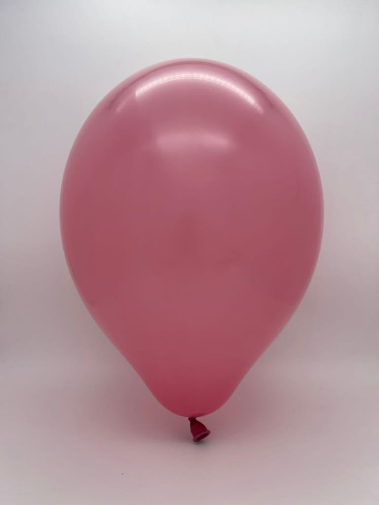 Inflated Balloon Image 14" Ellie's Brand Latex Balloons Dusty Rose (50 Per Bag)