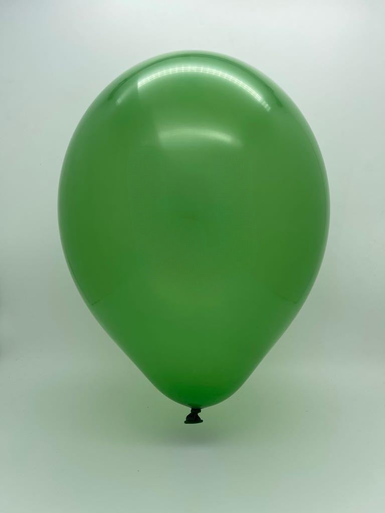 Inflated Balloon Image 14" Ellie's Brand Latex Balloons Leaf Green (50 Per Bag)