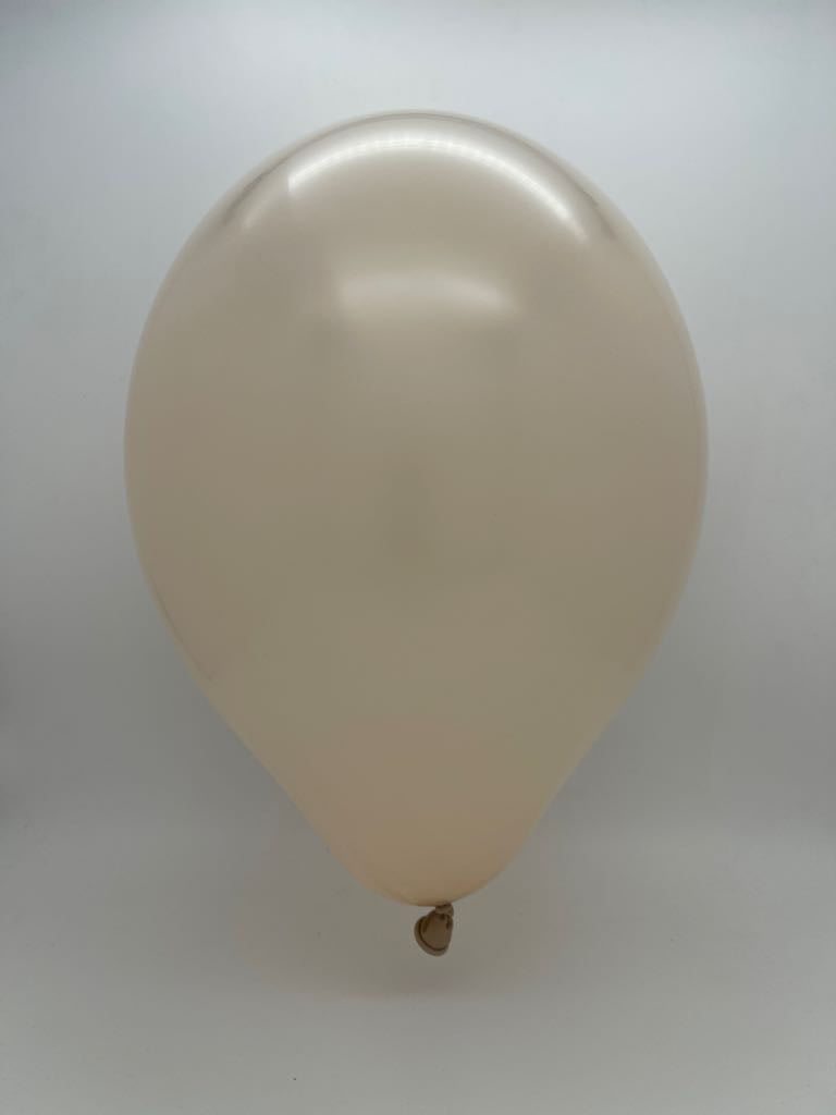 Inflated Balloon Image 14" Ellie's Brand Latex Balloons Linen (50 Per Bag)